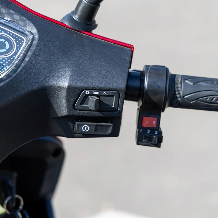 SUNDERWELL Electric Heavy Duty Mobility Scooters, Large 4 Wheels Wheelchair Device, 400 LBS Capacity for Seniors Adults, Speed Adjust, Remote Key, Ship Fully Assembled and Ready to Ride