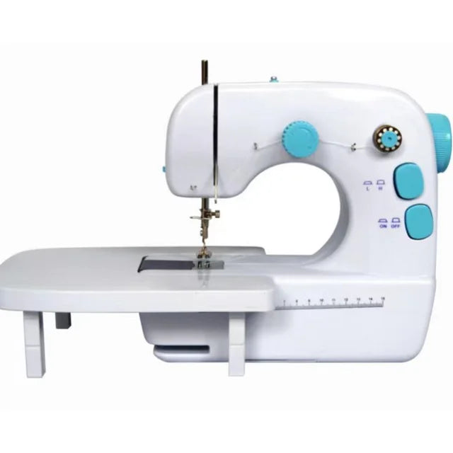 VAVSEA Mini Sewing Machine with Extension Table, Dual Speed Portable Sewing Machine for Beginners, Blue