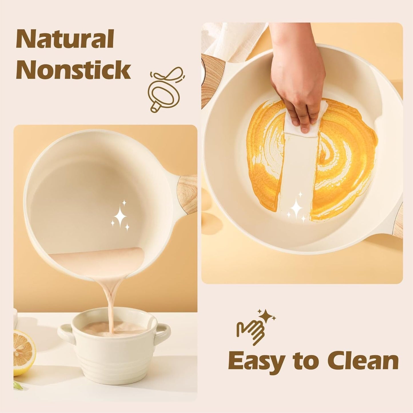 Nonstick Kitchen Cookware Sets, Pots and Pans Set