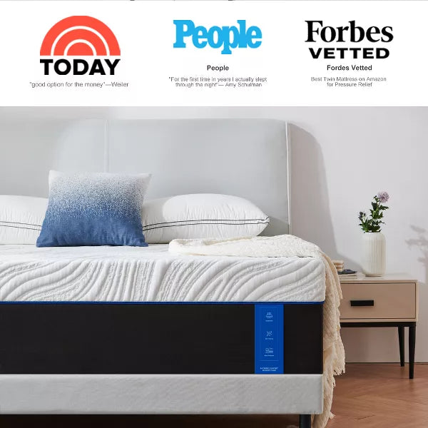 Wuleitex 14 Inch Memory Foam Mattress in a Box for Cooler Sleep Supportive & Pressure Relief