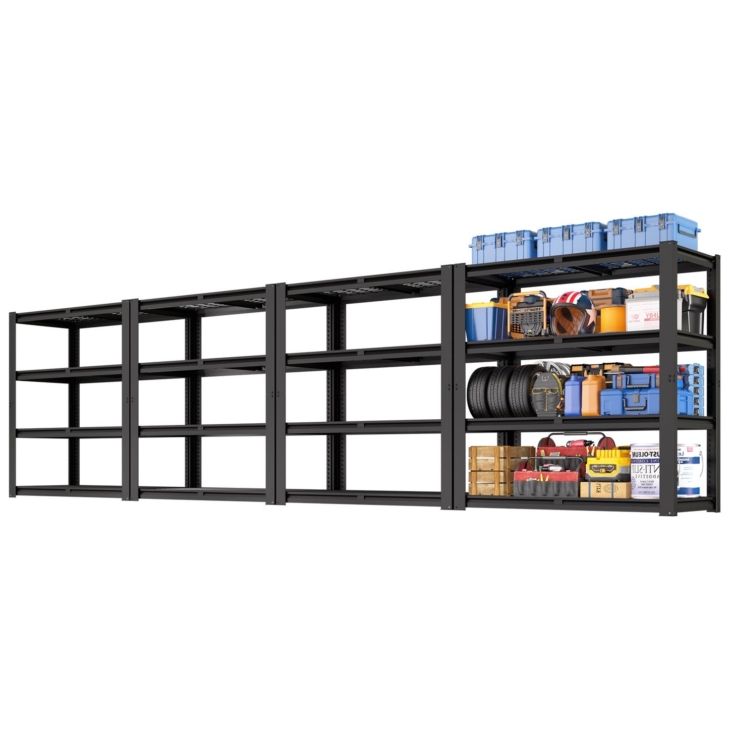 TrumanPick Metal Storage Shelves-40"W x 20"D x 60"H Wire Shelving unit Garage Storage Rack Heavy Duty Industrial Shelving, 1 Pack