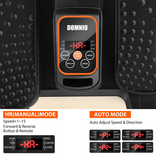 Under Desk Elliptical Machine, Ellipse Leg Exerciser for Seniors , Quiet & Portable Electric Seated Pedal Exerciser with Remote Control & 16 Adjustable Speeds