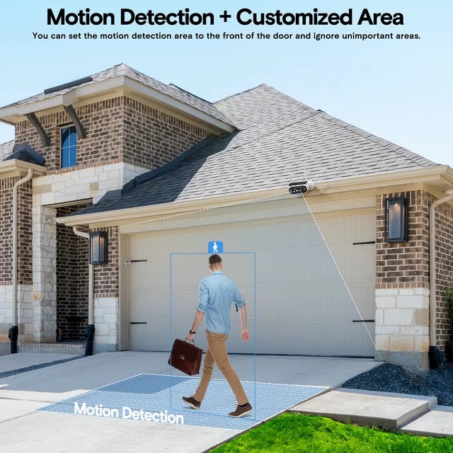 TOGUARD SC51 10CH 4MP Solar Wireless Security Camera System Outdoor with NVR, CCTV Camera Security System HDMI Output