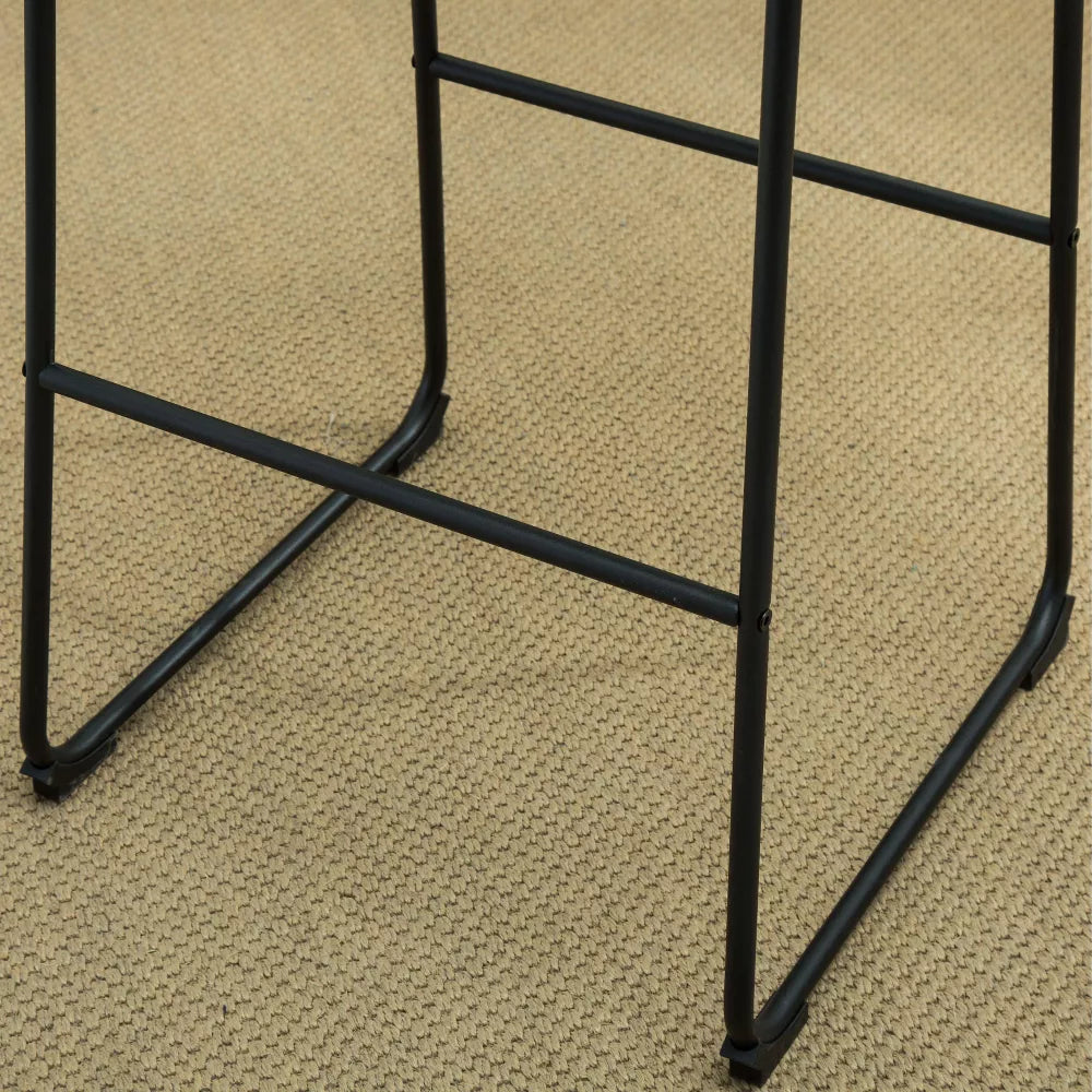 NicBex Dining Chairs Set of 2 PU Leather Barstools Chairs for Dining Table with Metal Legs Suitable for Kitchen, Home Bar
