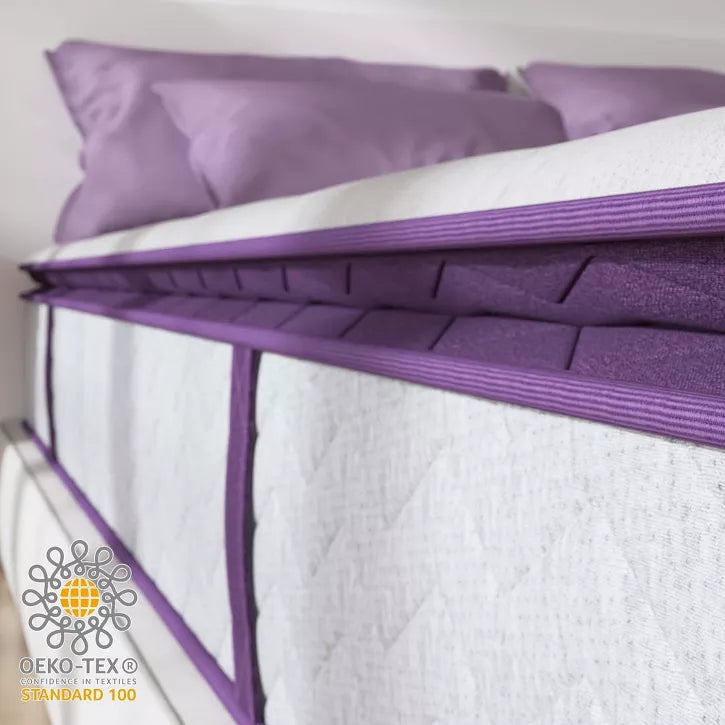 Sersper 10 Inch Pillow Top Hybrid Mattress - 5-Zone Pocket Innersprings, Motion Isolation, Heavier Coils