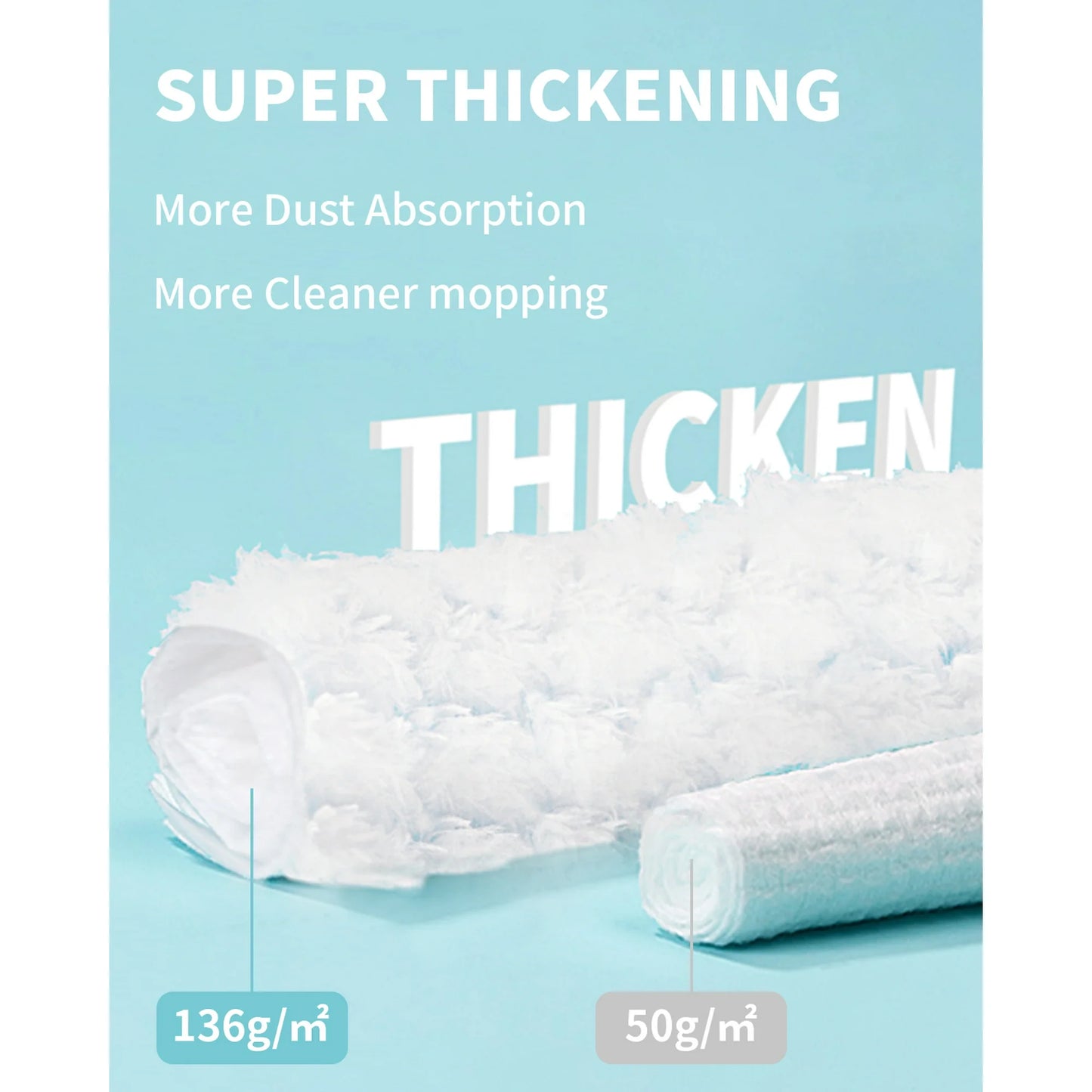 Dry Mop Pads for Swiffer Sweeper Heavy ,Thickening, 30 Count