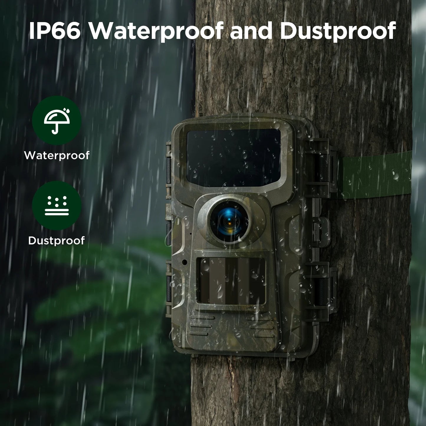 CAMPARK Trail Camera 2K 36MP Game Camera with Infrared Night Vision Waterproof 65FT Motion Activated Wildlife Scouting Hunting Deer Trail Cam with 120 Wide Angle Lens 2.0"LCD