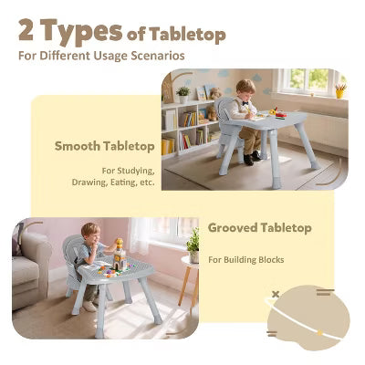 TODECARE Baby High Chair, 8 in 1 Convertible Highchair for Babies & Toddlers, Booster Seat, Toddler Chair with Safety Harness, Removable Tray