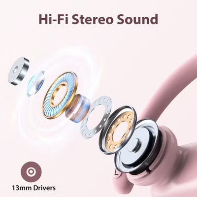 VEATOOL T6 Wireless Earbuds Bluetooth Headphone Sport, Bluetooth 5.4 Earbud, 72Hrs Earphone with Earhook