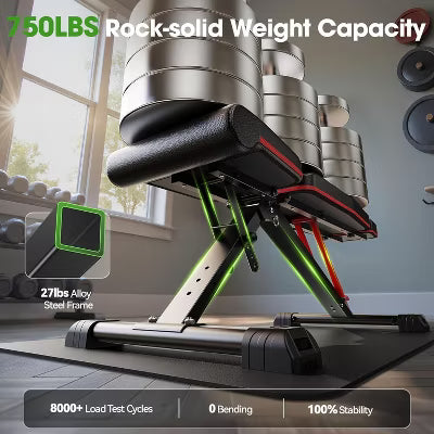 FLYBIRD Adjustable Weight Bench, 750LB Capacity Foldable Design for Incline/Decline/Flat Dumbbell Workouts at Home