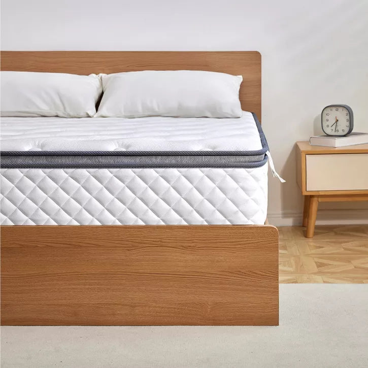 Swedrea Hybrid Mattress Gel Medium Memory Foam in White