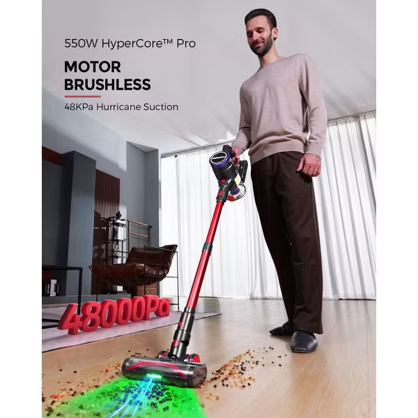 ELEPHAS Cordless Vacuum Cleaner, 48kPa Powerful Stick Vacuum,70 Mins Runtime,Lightweight Upright for Home Hard Floor Carpet Pet Hair