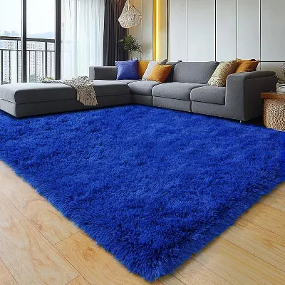 LOVEVOOK 5x7 Feet Black Area Rugs for Living Room Bedroom, Non-Slip Fluffy Soft Shag Rug, Plush Carpet for Home Dorm Decor Aesthetic