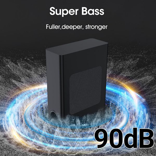 VEAT00L S60L 5.1ch Sound Bars with Wireless Subwoofer,Bluetooth 5.3 3D Surround Speakers for TV,2 Rear Surround Sound Speakers,Optical/HDMI/AUX/COAX