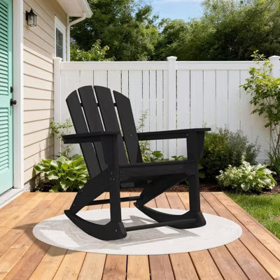 Hyleory HDPE Adirondack Rocking Chair for Patio, Porch & Garden
