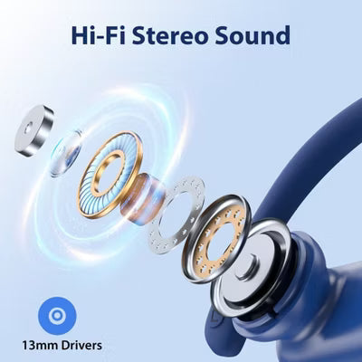 VEATOOL T6 Wireless Earbuds Bluetooth Headphone Sport, Bluetooth 5.4 Earbud, 72Hrs Earphone with Earhook