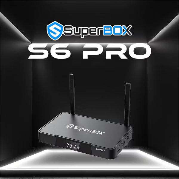 Super Box - Fully Loaded 6K Android TV Box, Loaded with WiFi 6 & Voice Remote TV Streaming Stick Devices
