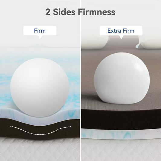 Dyonery Extra Firm 3-Inch Mattress Topper, Gel Memory Foam & High-Density Foam, Pain-Relieving Comfort, CertiPUR-US Certified