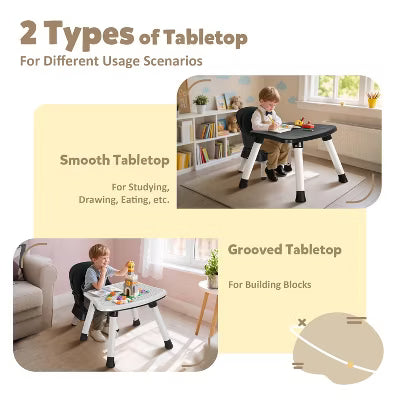TODECARE Baby High Chair, 8 in 1 Convertible Highchair for Babies & Toddlers, Booster Seat, Toddler Chair with Safety Harness, Removable Tray