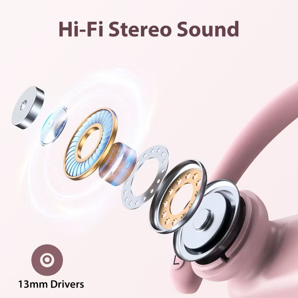 VEAT00L Wireless Earbuds Bluetooth 6.0 Sport 150Hrs Earhook 6 ENC Mic IP68 Waterproof Workout Running