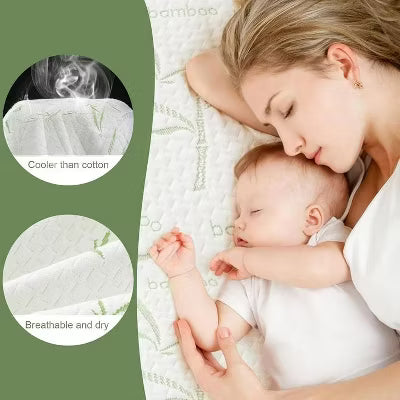 Hoey Queen Waterproof Mattress Protector – Bamboo Rayon, Soft, Breathable, Cooling Fitted Cover, Fits Up to 21" Deep Pocket