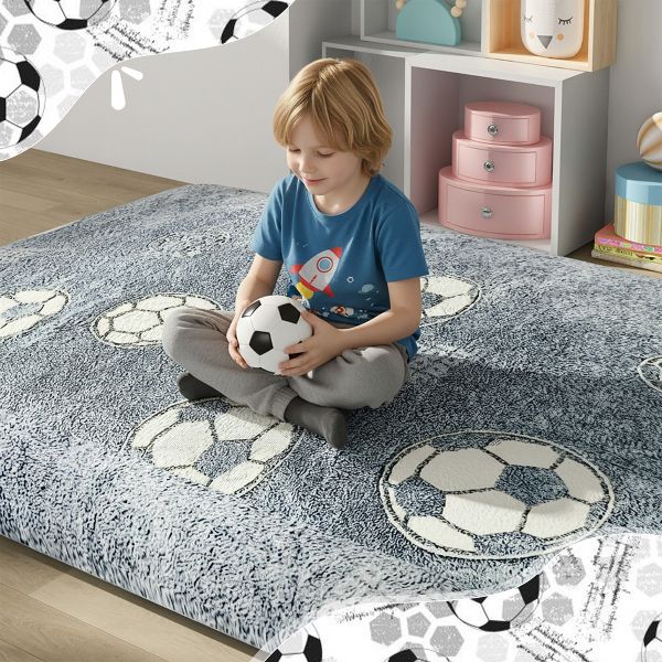 Hooseng Bean Bag Chair Bed for Kids, Convertible Bean Bag from Lazy Chair to Floor Mattress Bed With Filler, Kids Floor Sofa Couch for Boys & Girls