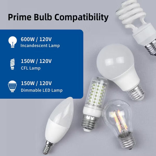 ELEGRP Slide Toggle Dimmer Switch,Single Pole & 3-Way Toggle LED Dimmer Light Switch, Wall Plate Included, UL Listed, Ivory 2PC