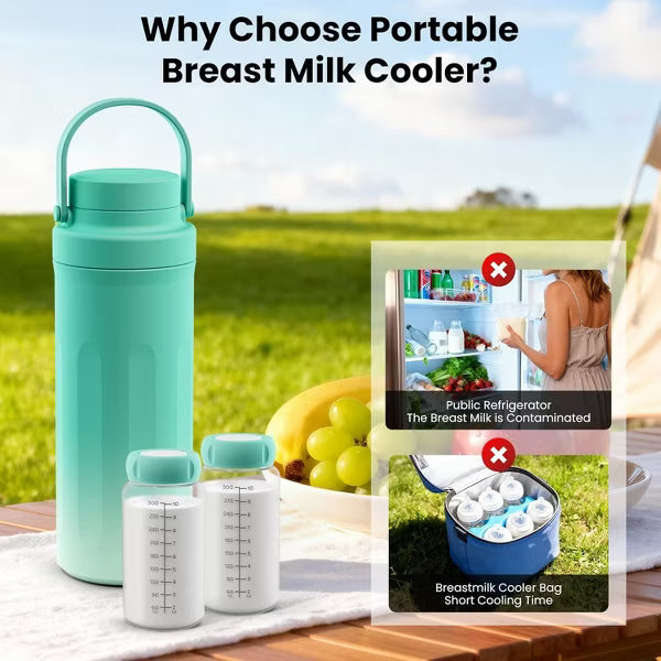 Kmaier Portable Breast Milk Cooler Green
