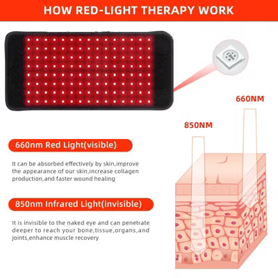 Morfone 3 in 1 Timed Therapy Mat for Relieving Shoulder Back and Knee Pain Red Light Therapy Mat