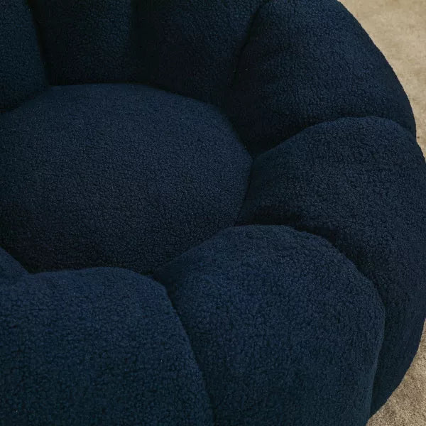 Cozy Bean Bag Sofa with Armrests Stuffed High-Density Foam, Lazy Sofa Comfy Barrel-Style Plush Accent Lounge Chair for Adults in Bedroom Reading