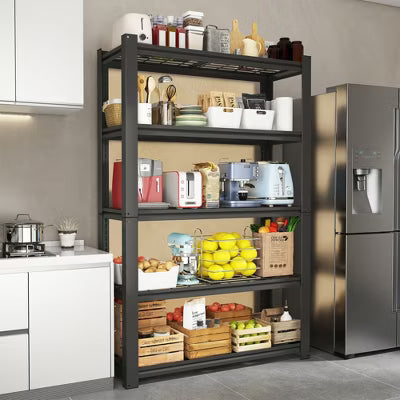 VIYET 72"H 5-Tier Heavy-Duty Metal Mesh Storage Rack 2000 Lbs Total Capacity, Adjustable Steel Shelving Organizer for Garage/Pantry/Kitchen/Office