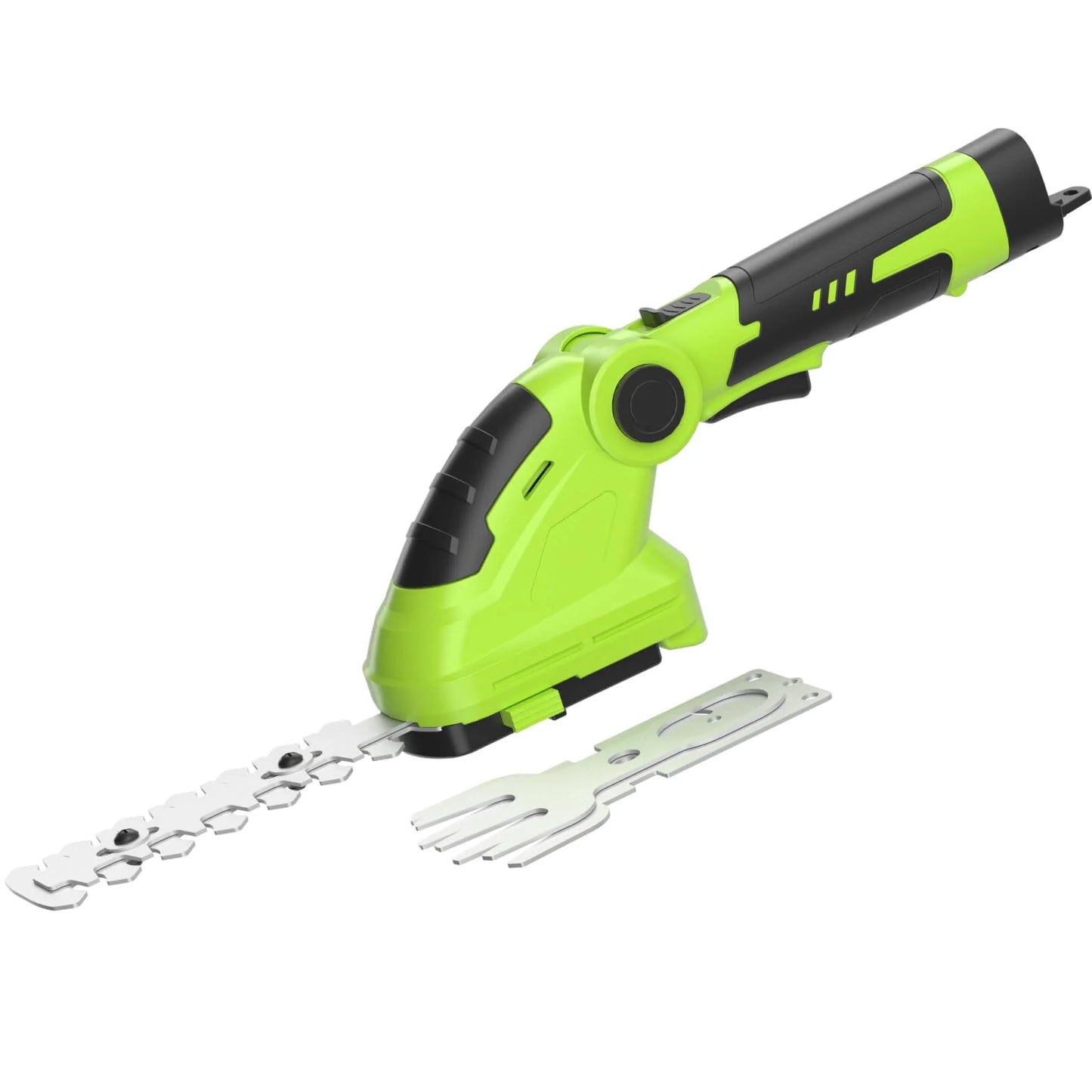 SOYUS Cordless Hedge Trimmer, 2-in-1 Handheld Hedge Trimmer, Electric Grass Trimmer with Charger and Battery, Lightweight & Portable Grass Shear for Garden Yard Lawn
