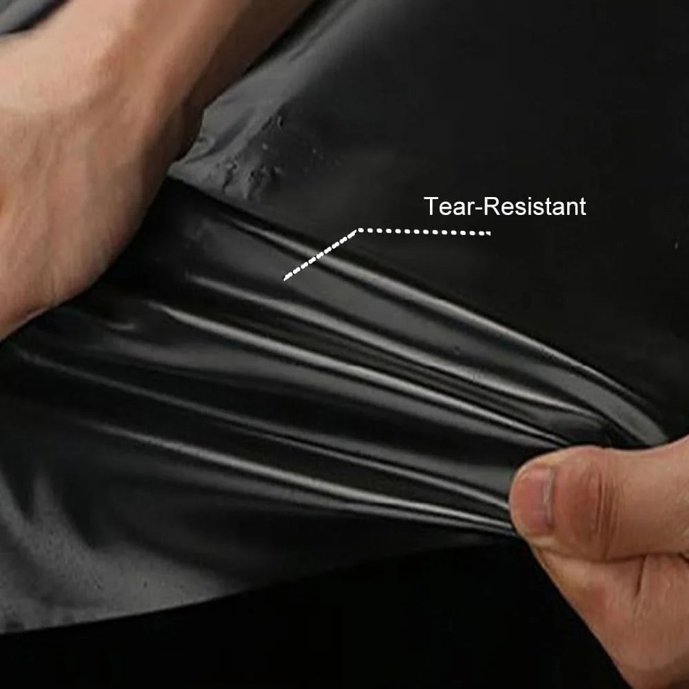 SUSUZI Pond Liner 10 x 10 ft HDPE Fish Pond Liners Skins 10 Mil UV Resistant Preformed Pond Liner for Fountains Waterfall Koi Ponds Water Garden, Black