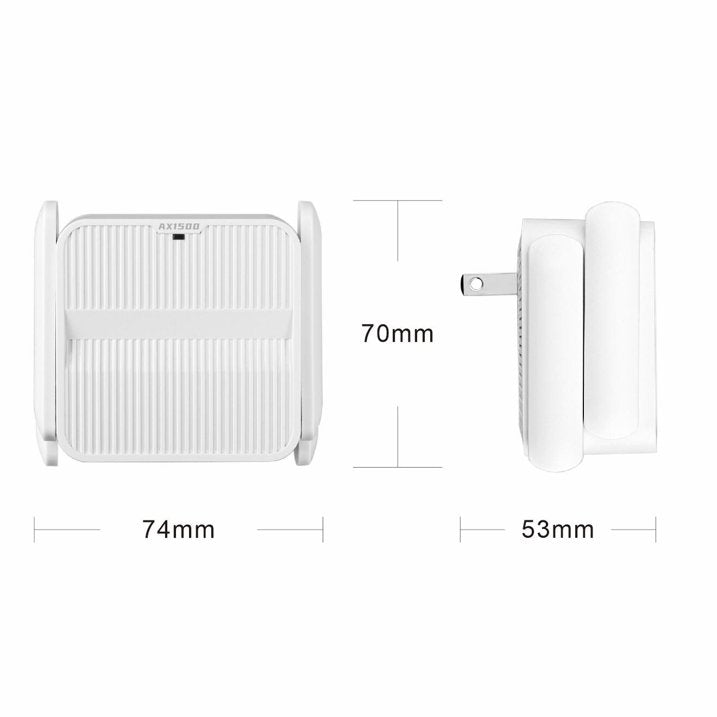 VILINICE 1500Mbps Wifi6 Dual Band Signal Booster with Ethernet Port, Boosts Up to 7200 sq.ft, New
