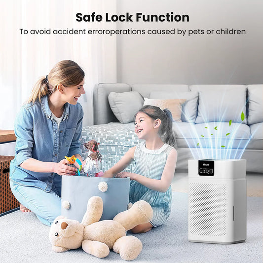 Air Purifier, Home Air purifier for Large Room Bedroom Up to 1560ft²,H13 True HEPA Air Filter for Wildfire Smoke Pets Pollen Odor