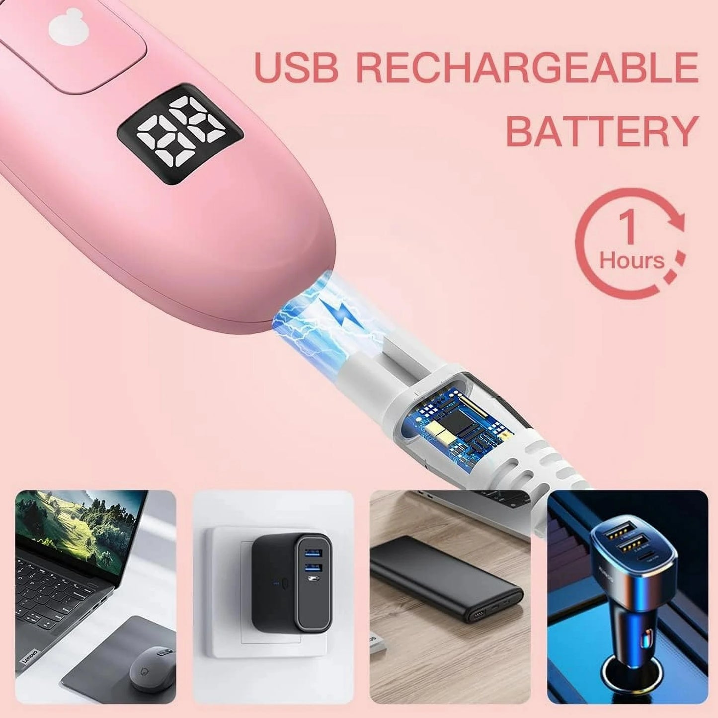 Bikini Trimmer for Women Pubic Hair MichPong Women Electric Shaver Rechargeable Cordless Wet Dry Use