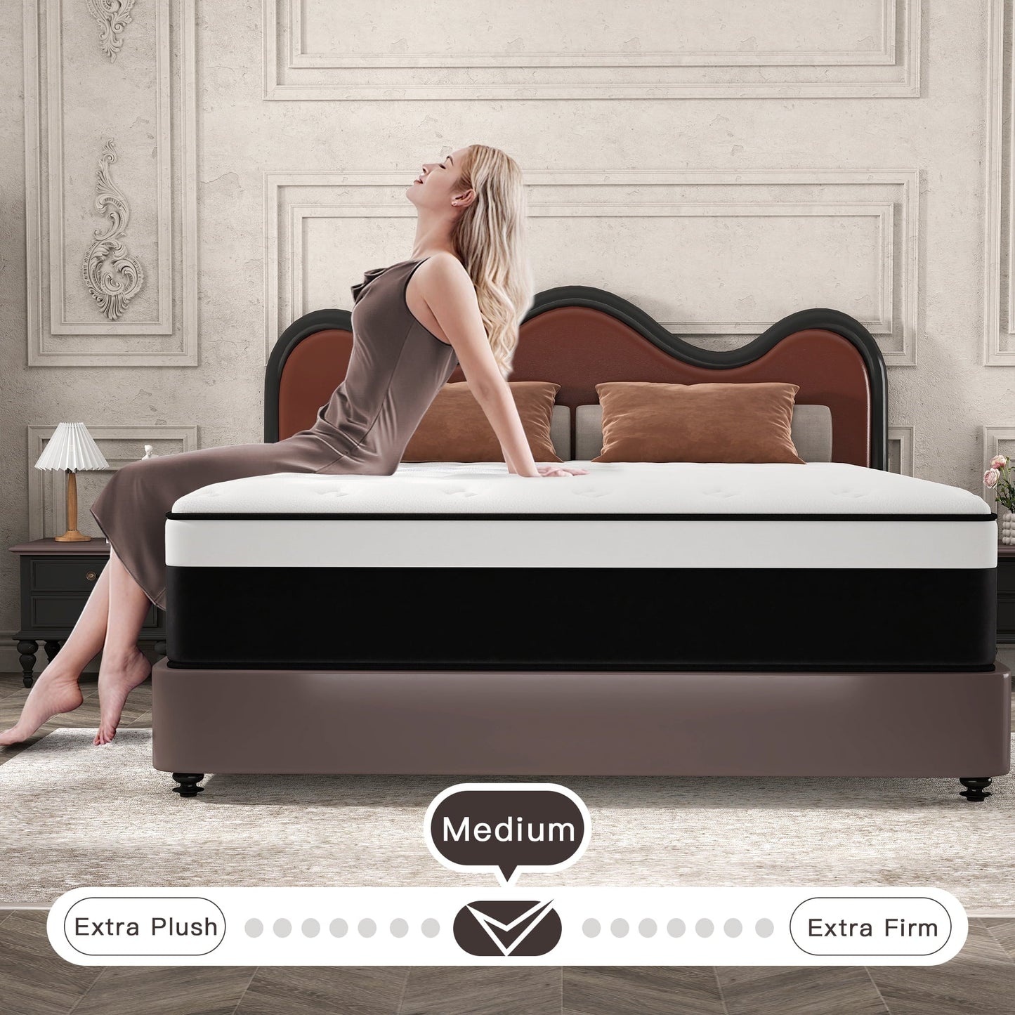 CICIMLU 12 inch Queen Mattress Medium Comfort Queen Size for Adult Hybrid Mattress in a Box