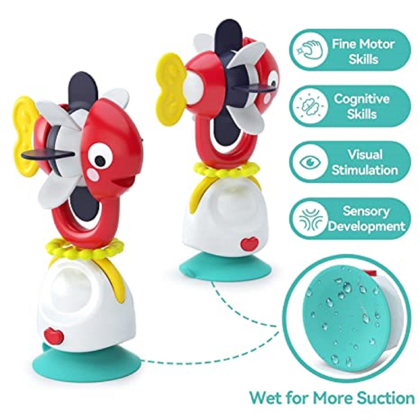 Baby Toys 6 to 12 Months High Chair Toys,2-in-1 Developmental Tray Toy for Early Learning Infant Toys 12-18 Months,Newborn Gifts for 6 12 18 24 Month,1 2 Year Olds Boys Girls Toddler Toys,Fish