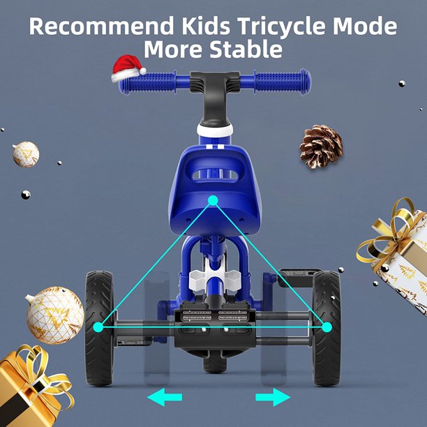 XJD 3 in 1 Kids Tricycles for 1-3 year olds Trikes for Toddler Tricycles Baby Bike,Blue
