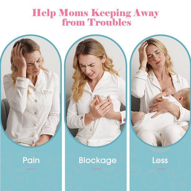 Ifanze Double Electric Breast Pumps, Nursing Breastfeeding Pump with 3 Modes & 9 Levels, Ultra-Quiet Pain Free Massaging Milk Pump for Travel Home, White