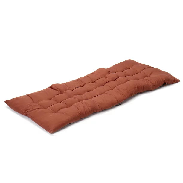 Patio Chaise Lounger Cushion, Indoor/Outdoor Chaise Lounger Cushions Rocking Chair Sofa Cushion with 6 Ties,Thick Padded Chaise Lounger Swing Bench Cushion,47 inch Gray Brown Navy Beige