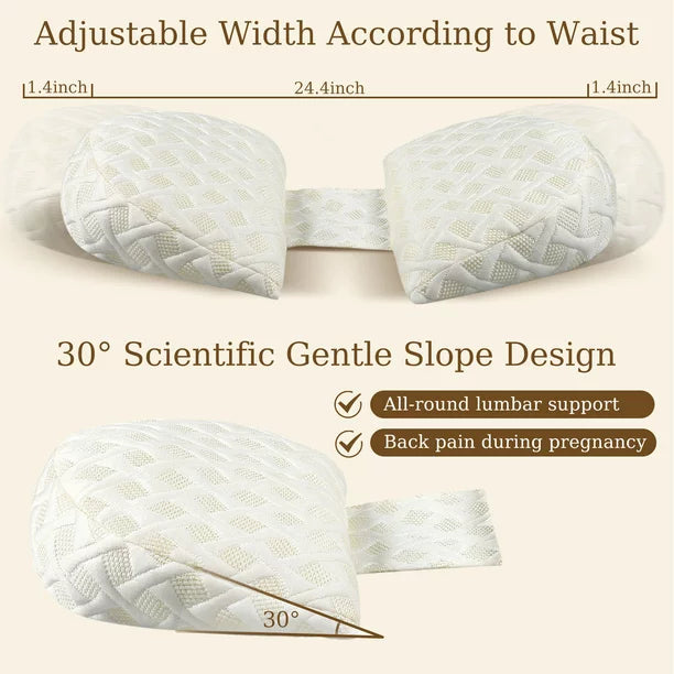 Pregnancy Pillows for Sleeping, Maternity Pillow for Pregnant Women with Detachable and Adjustable Pillow Cover, Support for Belly, Back, Legs, Hips