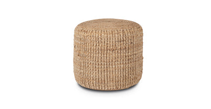 Abel 16" Jute Pouf
