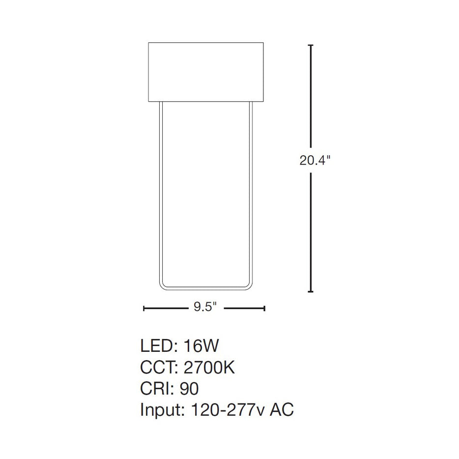 Quad Large LED Outdoor Sconce