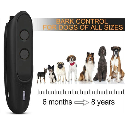 Dog Barking Deterrent Devices Rechargeable Ultrasonic Dog Bark Deterrent 3 Frequency No Bark Control Devices 16.4 ft Range with Dog Whistles