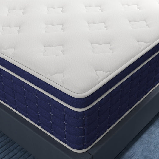 CICIMLU 12 inch Queen Mattress ,Hybrid Mattresses Medium Firm in a Box