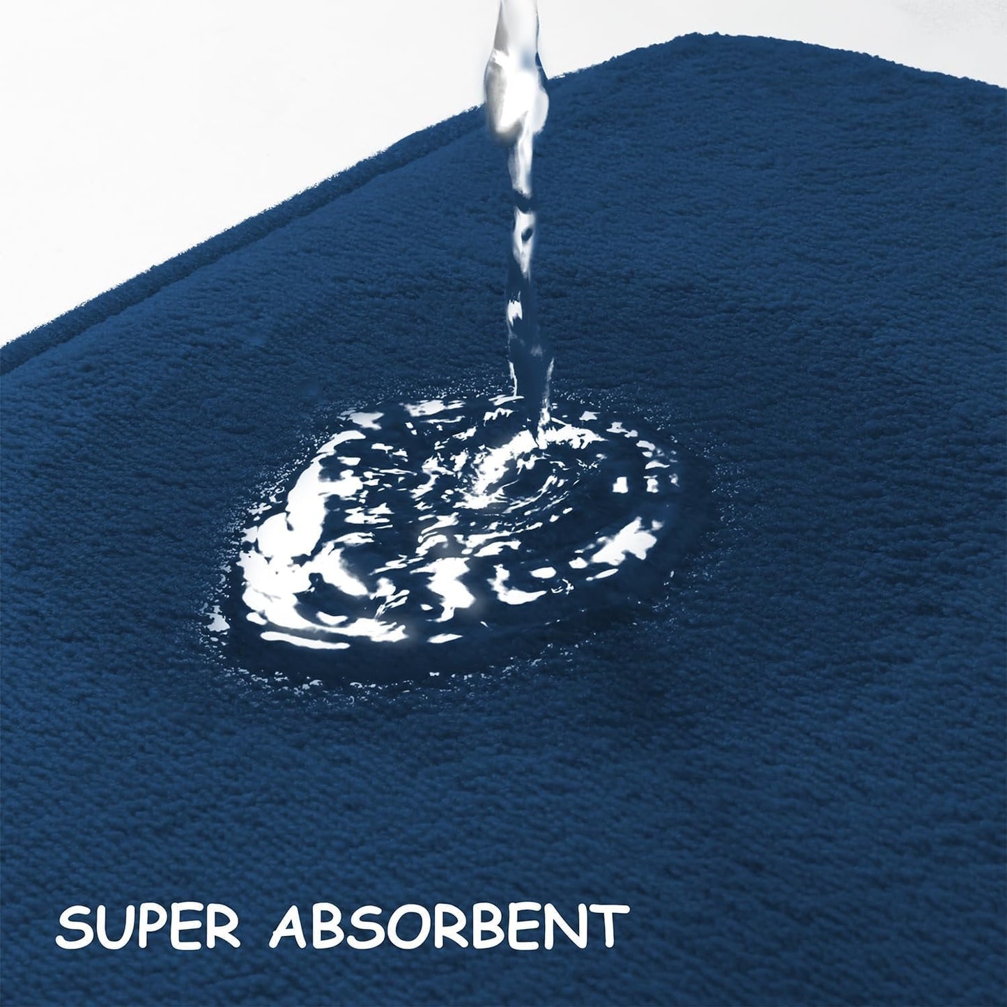 XIECUVA Memory Foam Bathroom Rugs, Non-Slip Bath Rugs, Machine Washable Bathroom mats, Super Absorbent Velvet Bath Mats，Easier to Dry for Bathroom Floor Rugs (17"×24", Dark Grey)