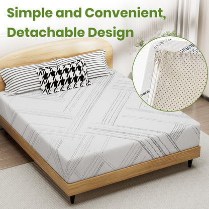 JYYA88BB 10-inch Memory Foam Mattress, Medium Firm, Cooling Gel Memory Foam, Full (Box)
