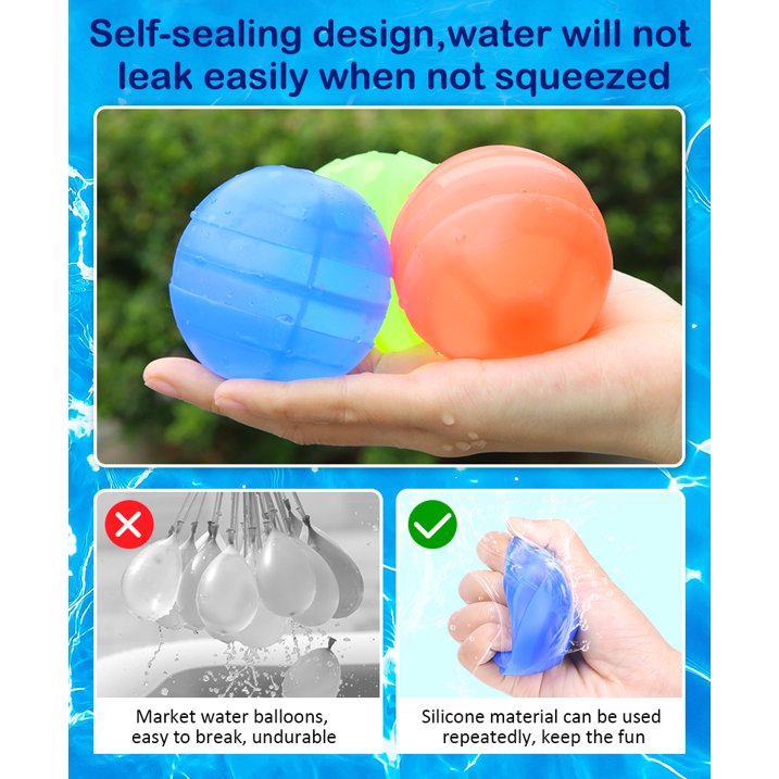 12PCS Water Balloons,with Mesh Bag, Water Balloons for Kids, Self-Sealing Water Bomb for Kids Adults Outdoor Activities Water Games Toy Summer Fun Party Supplies