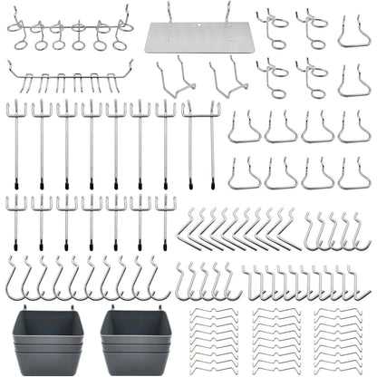 151PCS Pegboard hook kit for Organizing Various Tools